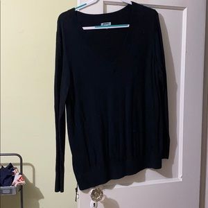 Solid black sweater